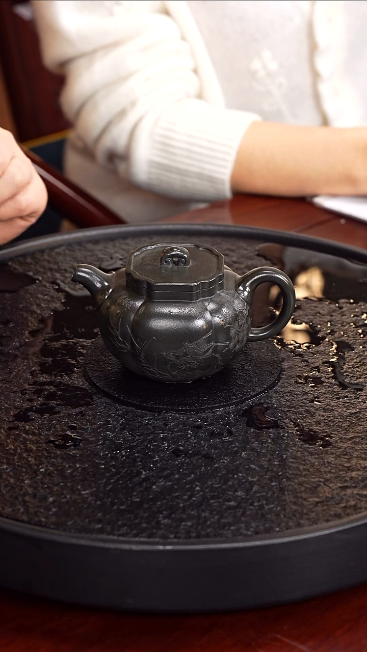 茶壶紫砂惠慧  太极如意103  甲级老皮青 230毫升