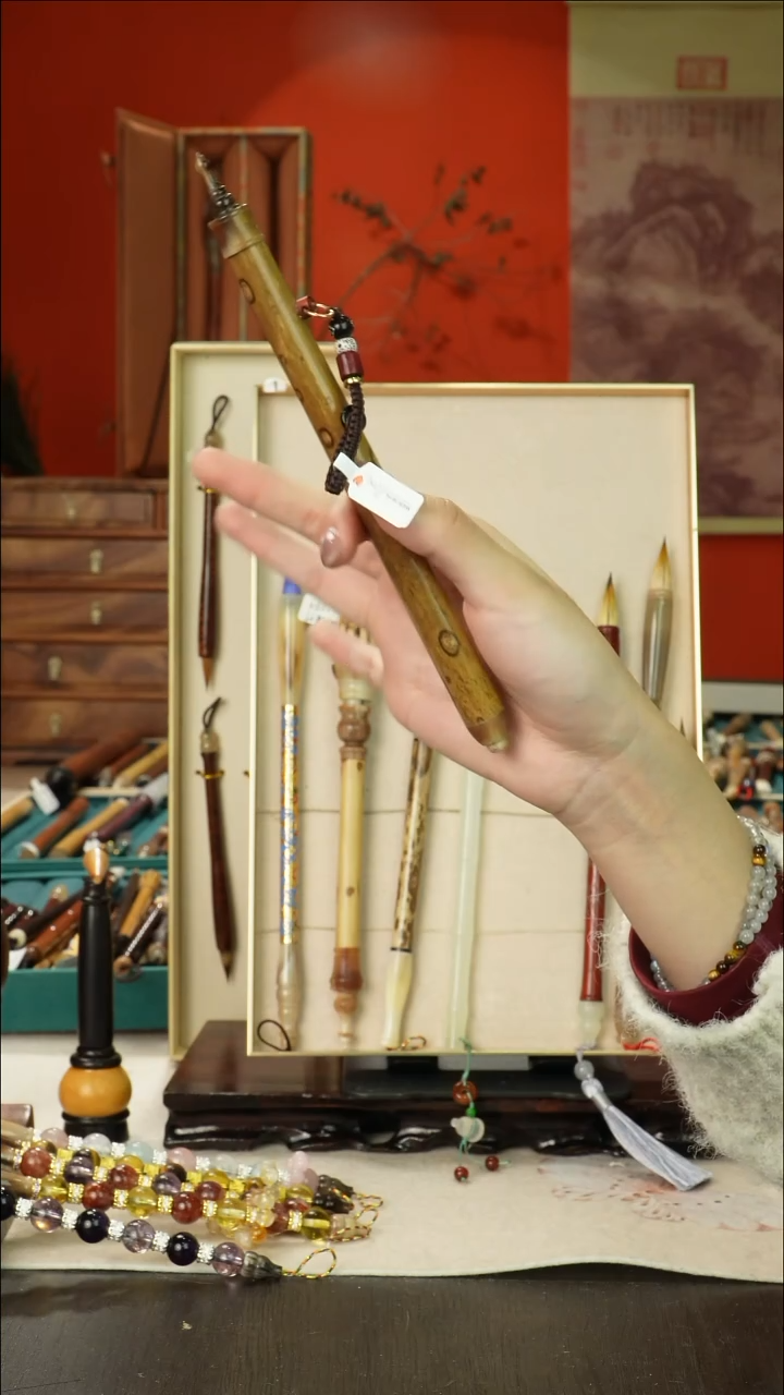 463号闪孤品高货毛笔链接 清水试笔 蘸墨不退