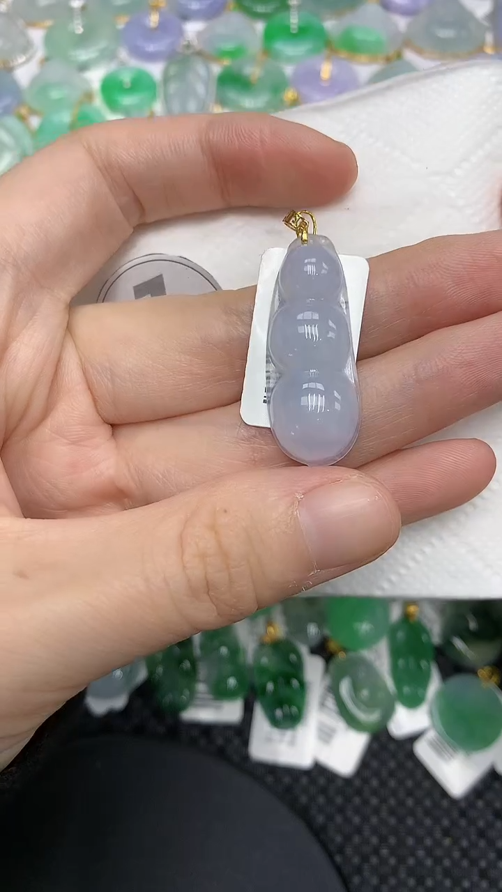 颈饰18K金镶嵌翡翠11111111