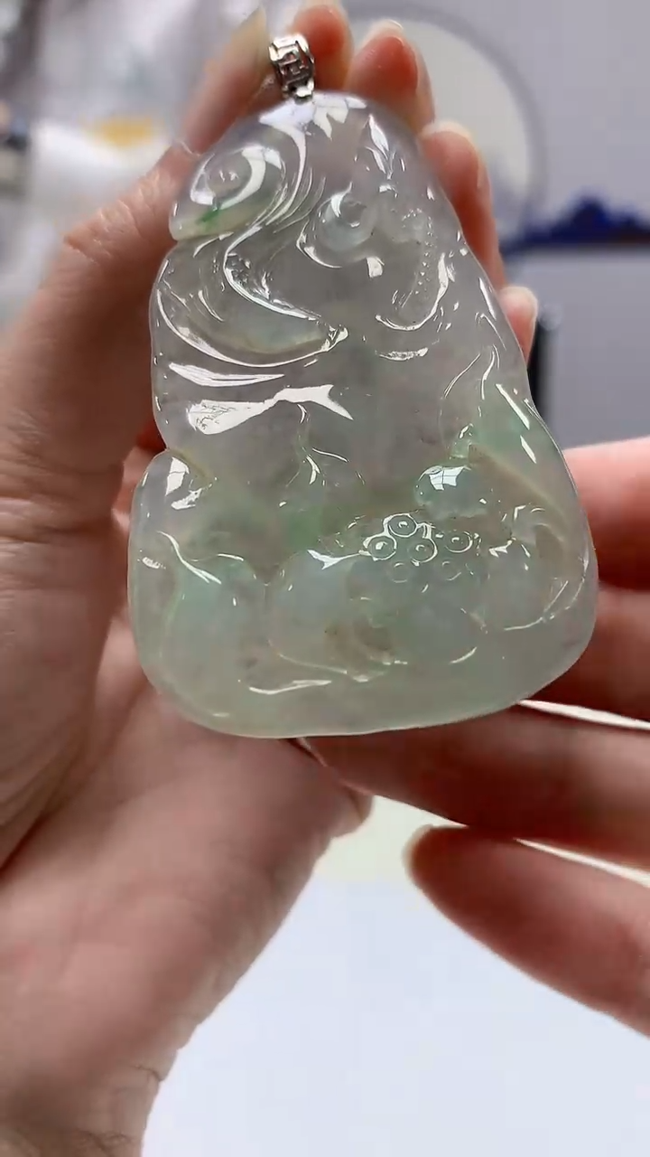 【闪购商品】定制翡翠18K金镶嵌5028zm-毛货和和美美221