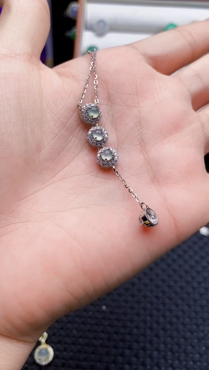 银S925镶嵌戒指翡翠6987