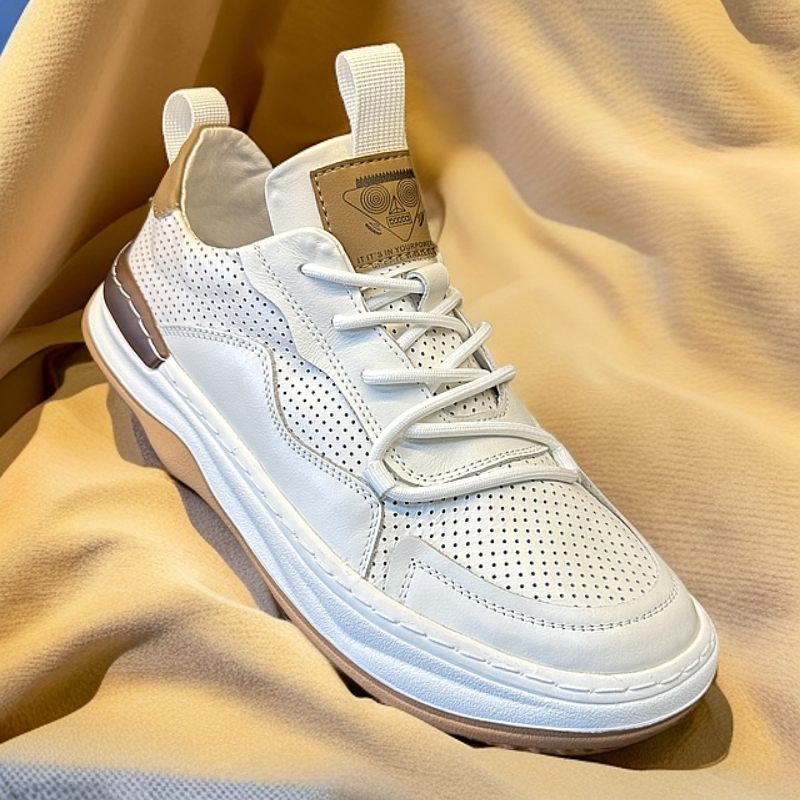 【头层牛皮】春夏透气镂空男士真皮手工缝制鞋软底软面休闲开车鞋99