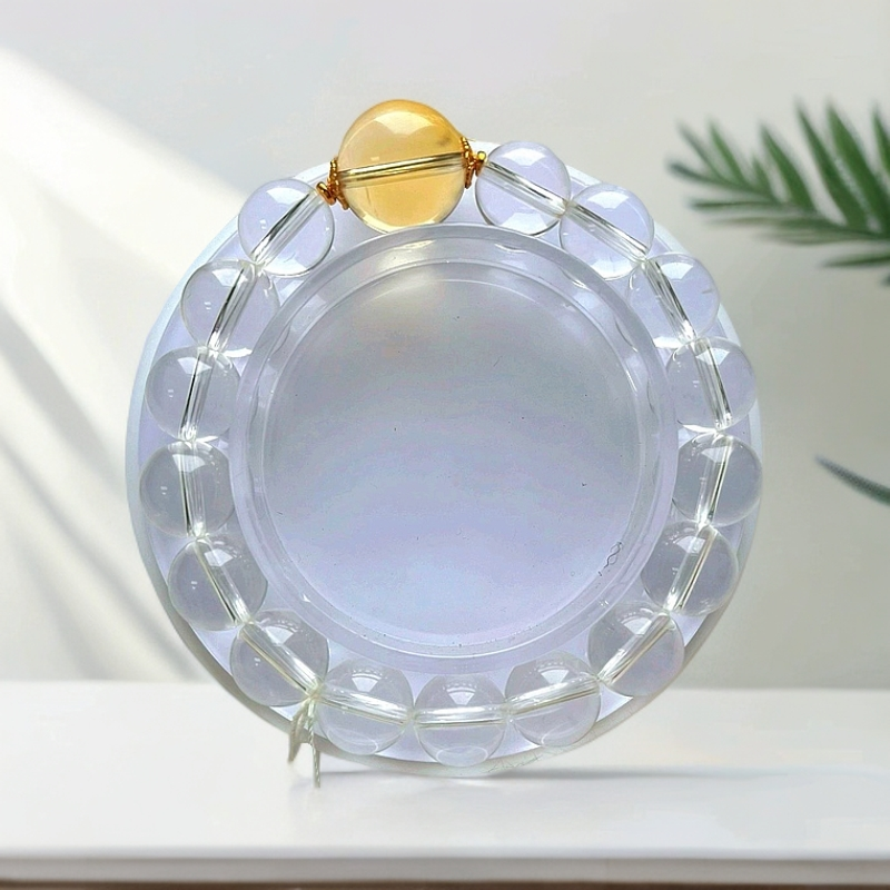 天然双A净水级别白水晶转运珠设计款