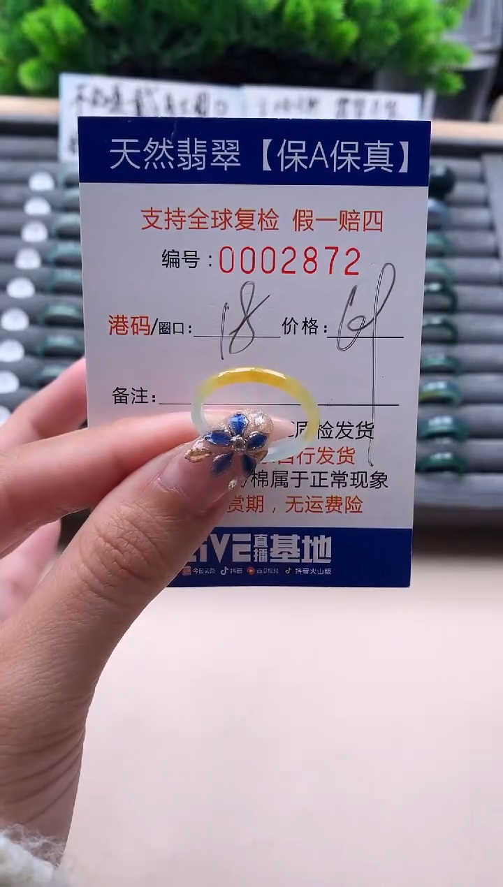 未镶嵌戒指翡翠2872