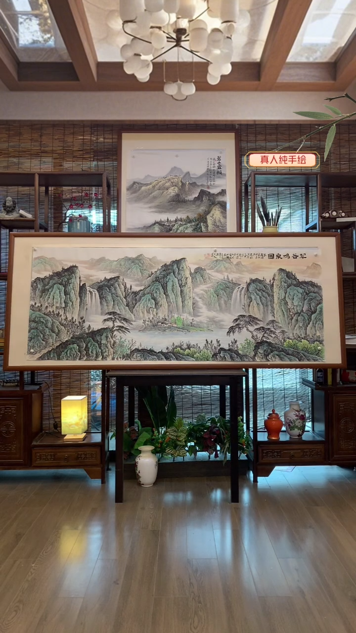 国画国画纯手绘纯实木205*85cm