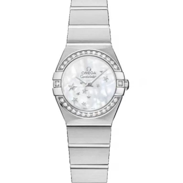 99新 Omega/欧米茄 星座/女士/精钢/99新/公价42100/24mm/原钻