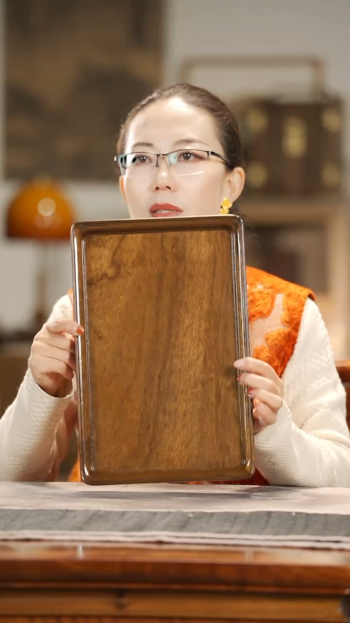 【闪购商品】金丝楠木雕523文承盘