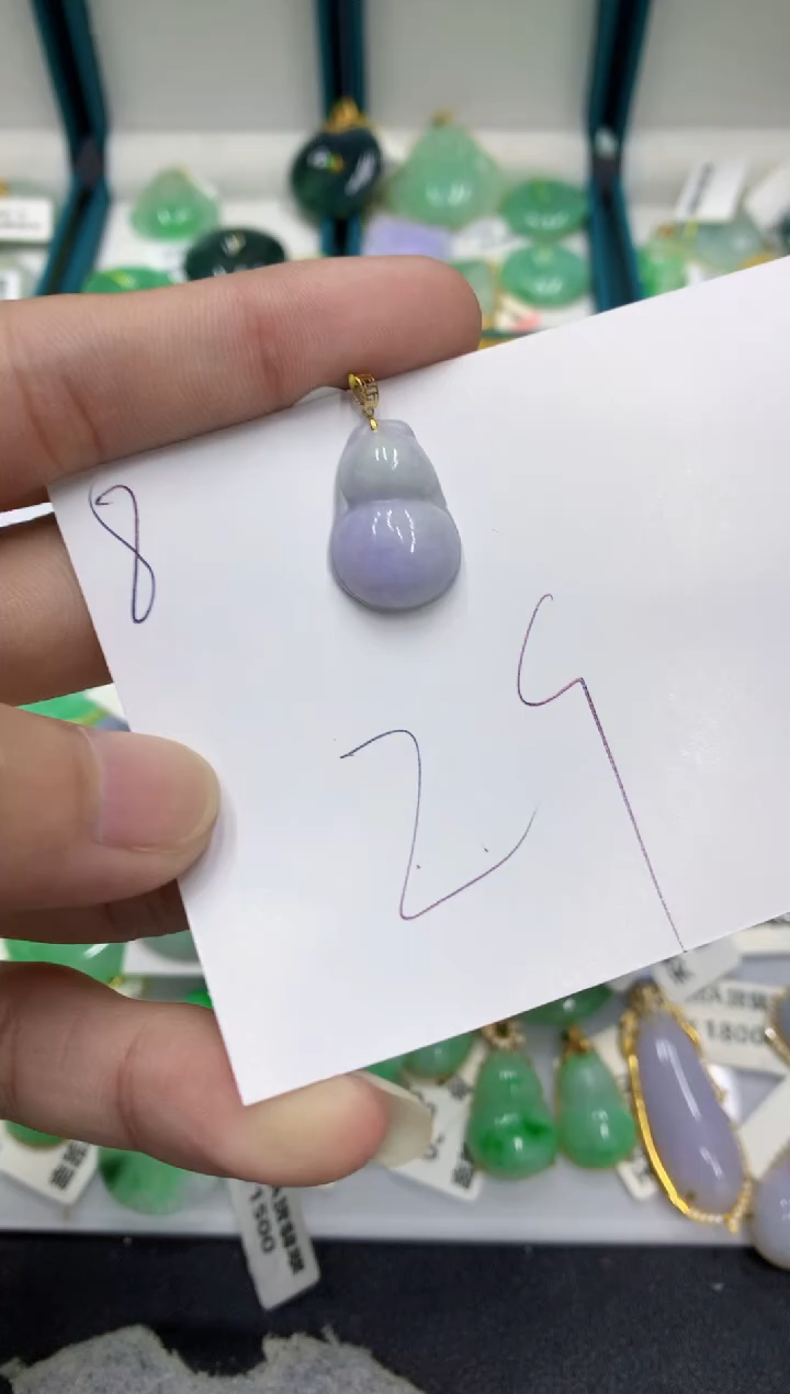 【闪购商品】翡翠颈饰18K金镶嵌翡翠