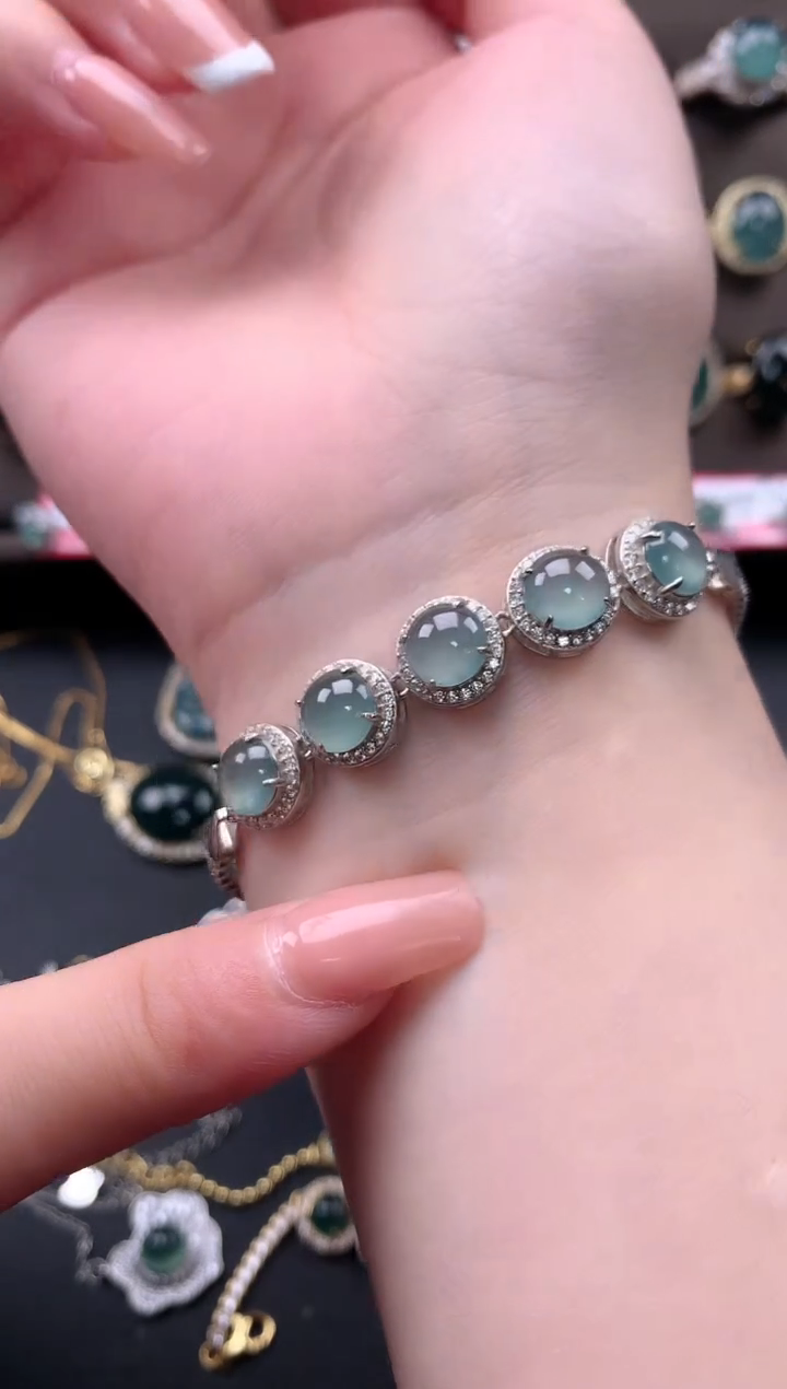 【闪购商品】翡翠戒指银S925镶嵌542141