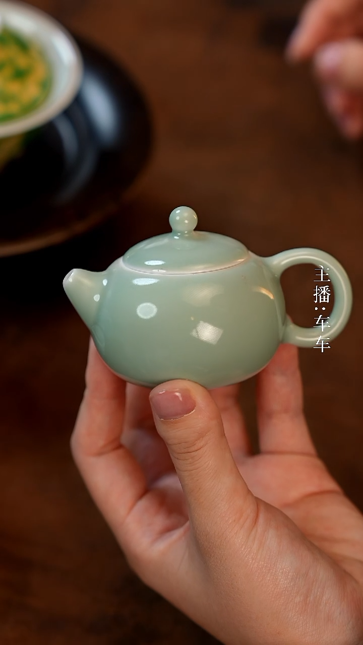 【闪购商品】手工手绘 每只不同 微瑕 豆青 80ml