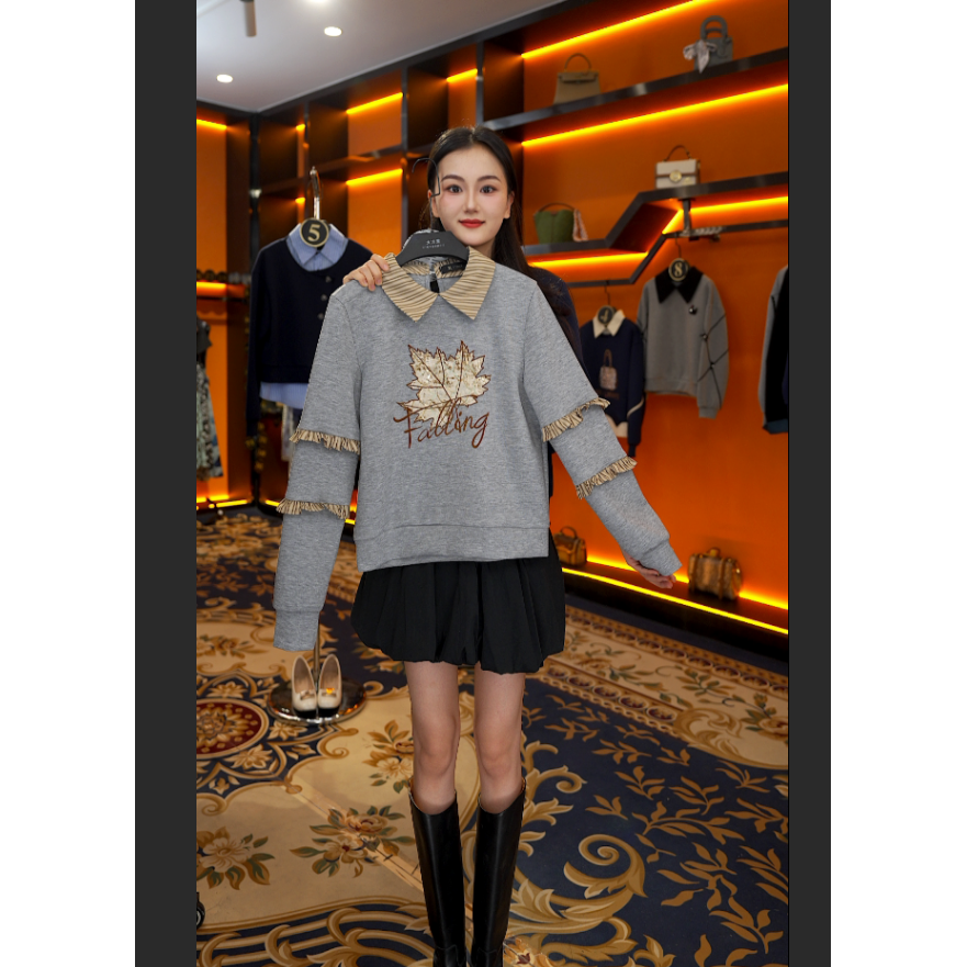 【宠粉价】秋季新款轻奢百搭休闲风女款卫衣NH-Q0422