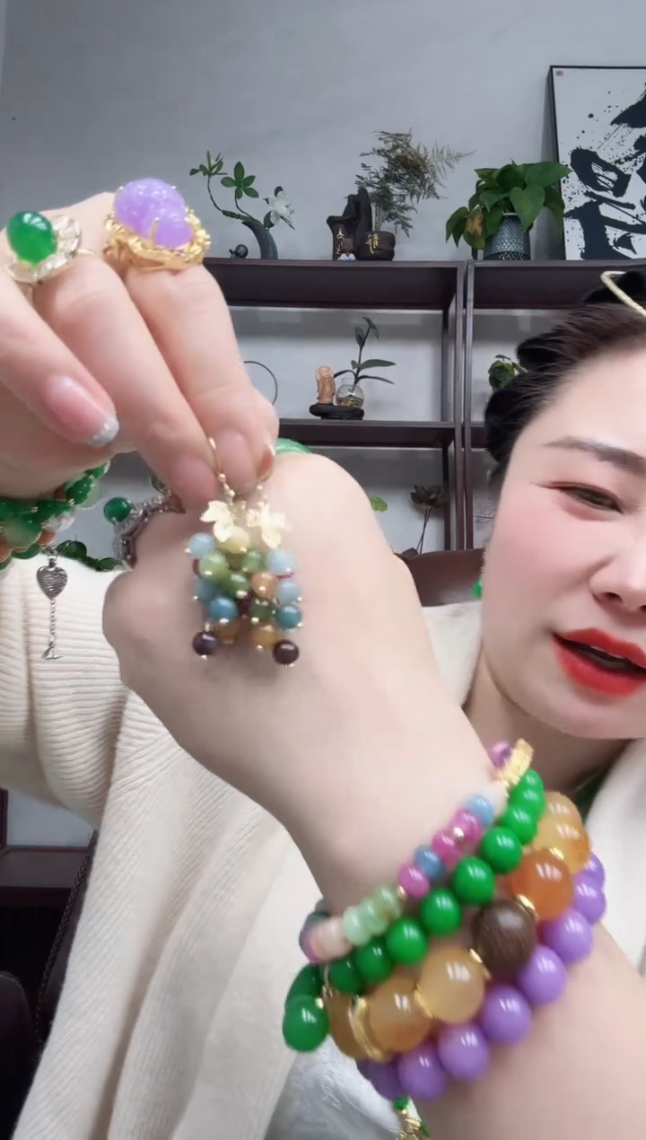 未镶嵌耳坠碧玺猫眼硕果累累耳坠