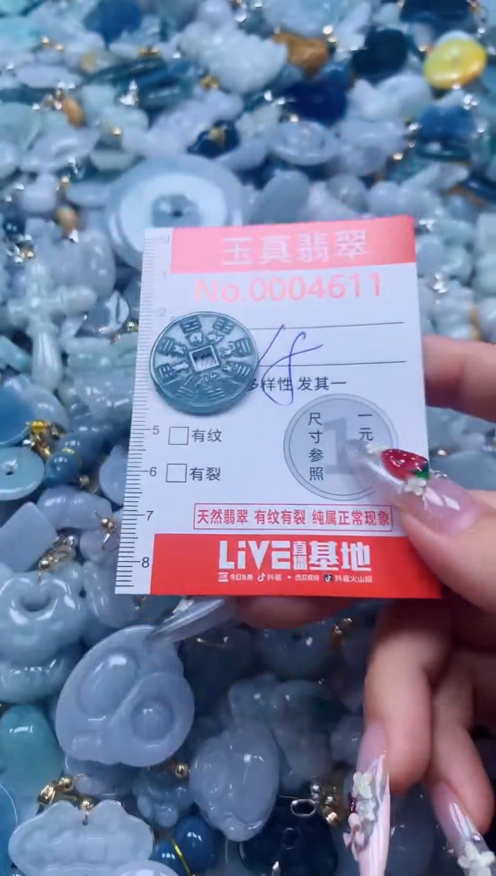 翡翠未镶嵌吊坠(不含链)4611