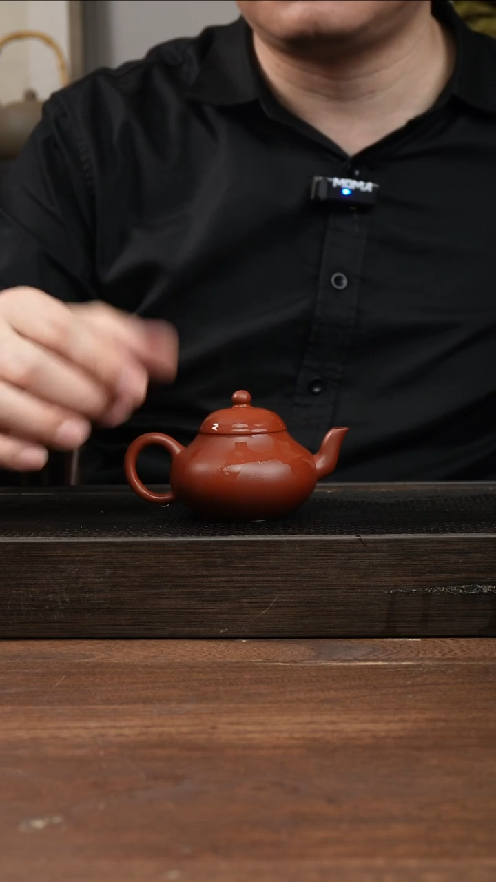 茶杯紫砂朱泥梨形     130CC  