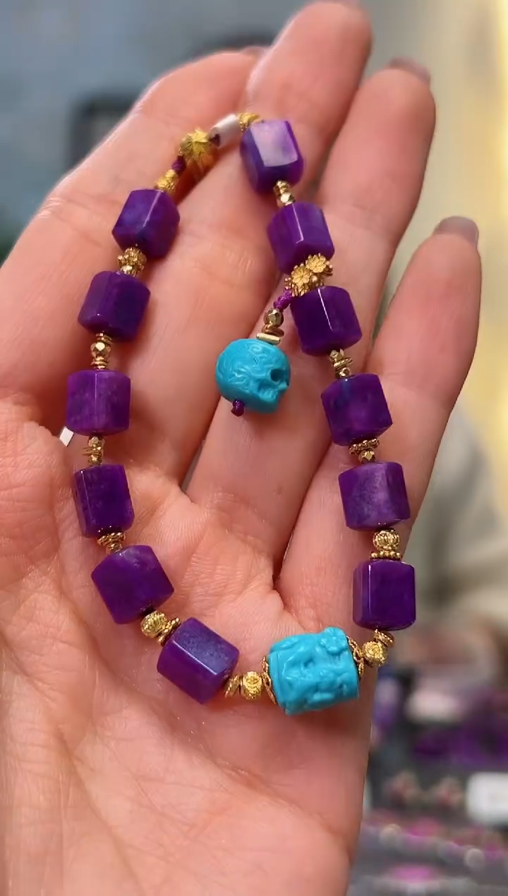 【闪购商品】苏纪石（舒俱来）手链18K金镶嵌1