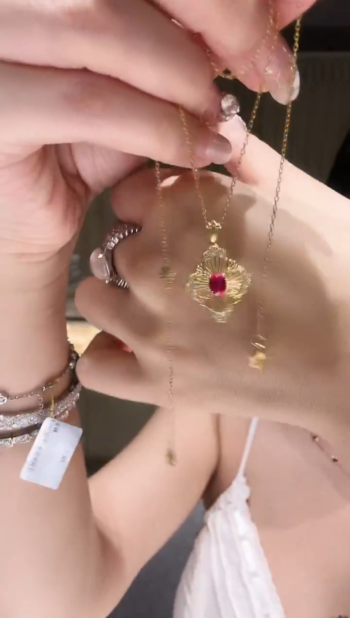 铂Pt950镶嵌项链钻石AY0464-PT-45