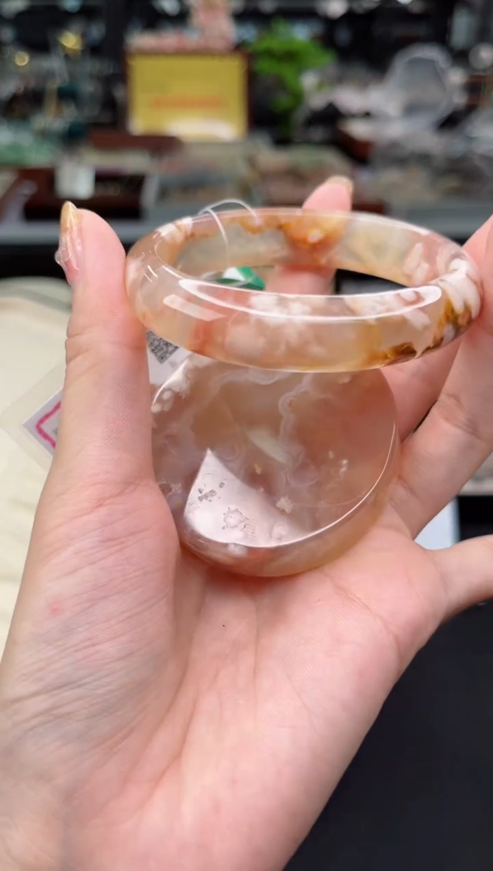 【闪购商品】石英质玉手镯未镶嵌56圈口（赠送镯心）656898