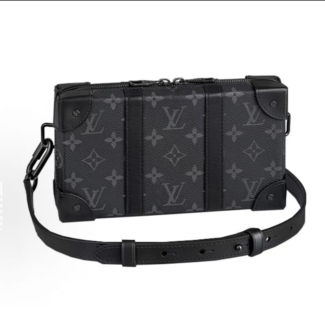 未使用 LouisVuitton/路易威登 Trunk 黑武士老花硬盒子斜挎包