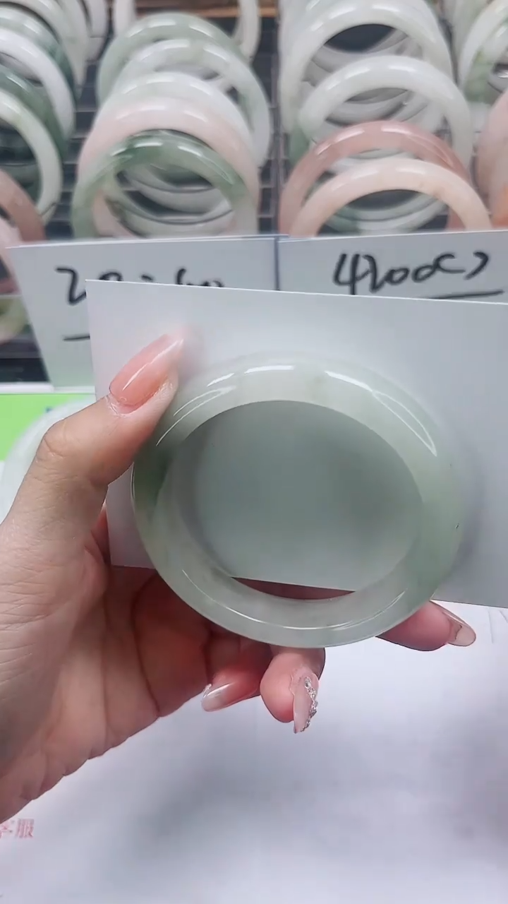 【闪购商品】石英质玉手镯未镶嵌A187-54/55