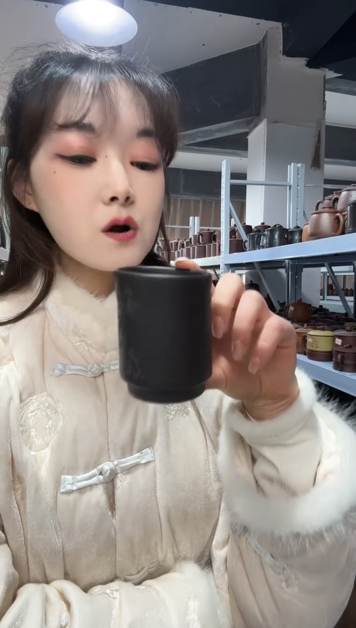 【闪购商品】紫砂盖杯紫砂盖杯石黄直筒