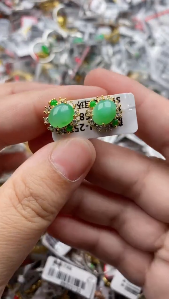 【闪购商品】翡翠戒指银S925镶嵌333333---1