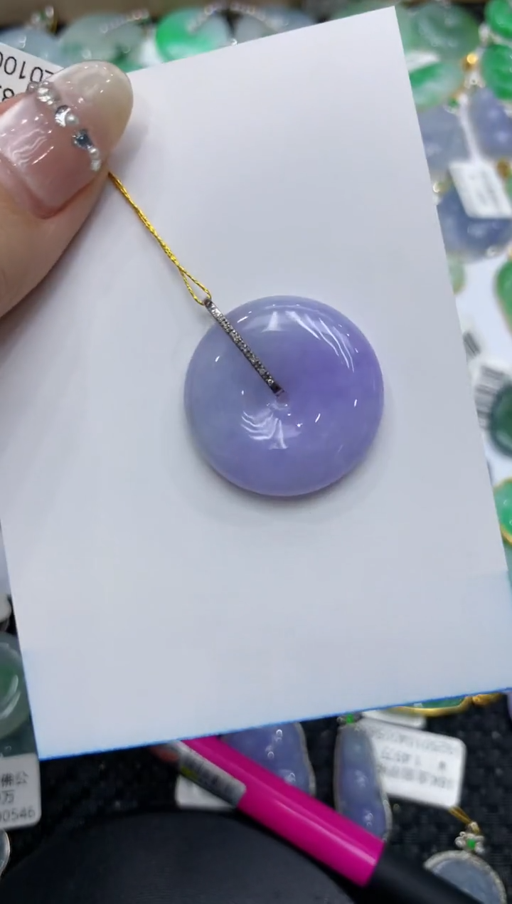 【闪购商品】翡翠颈饰18K金镶嵌222222222