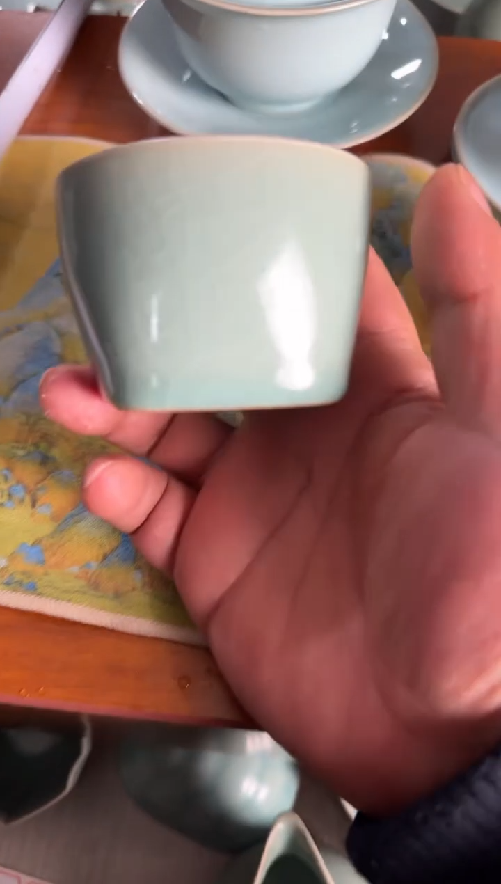 汝瓷平顶山汝瓷产品   四方杯