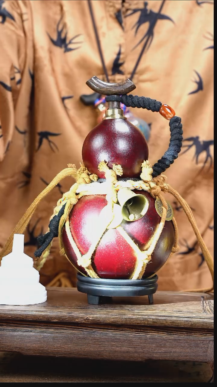 WK053网兜款大漆酒葫芦（现货现发）