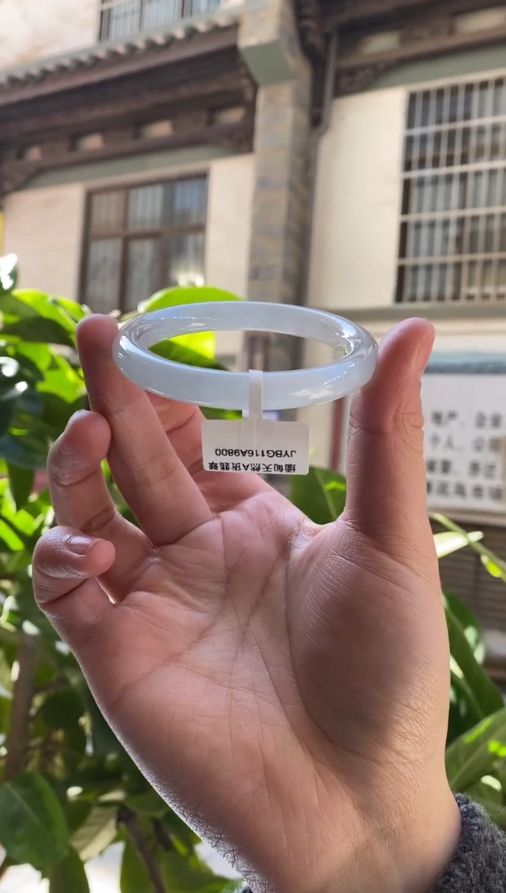 未镶嵌手镯（圆镯）翡翠情*55圆条