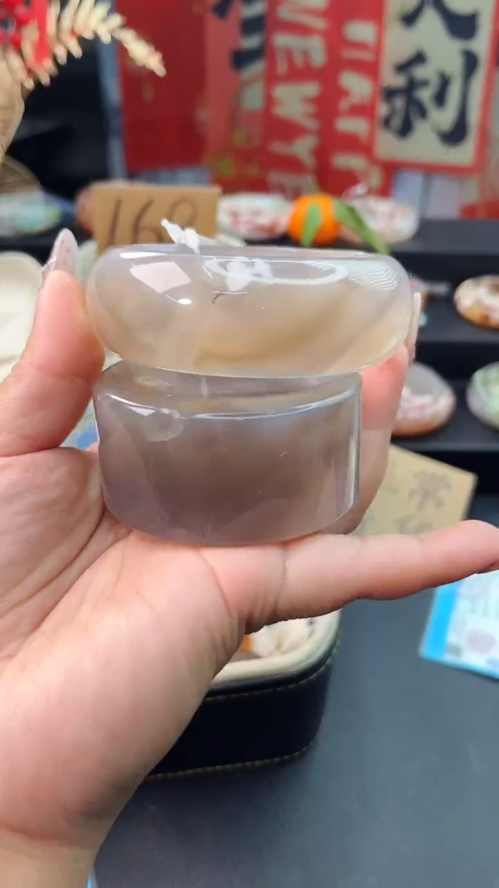 【闪购商品】石英质玉手镯未镶嵌赠送镯心（63圈口）