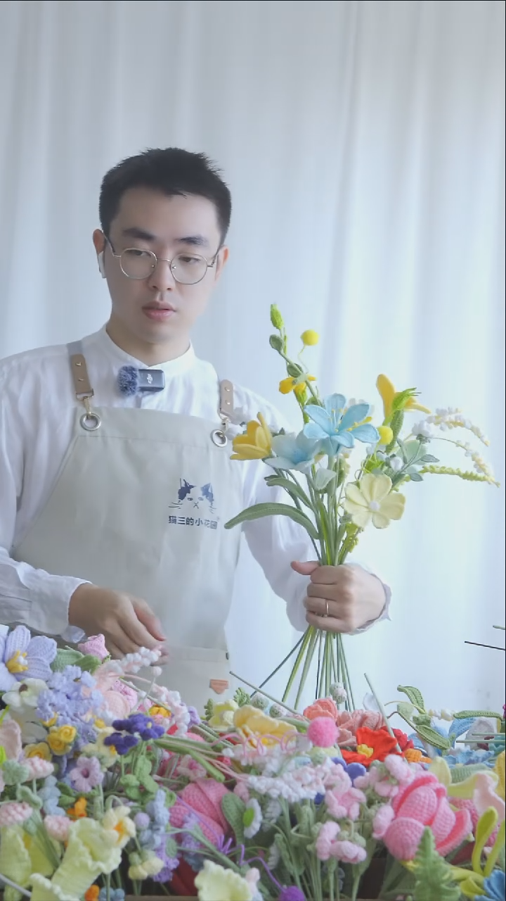 【11】猫三的小花园 钩织花艺
