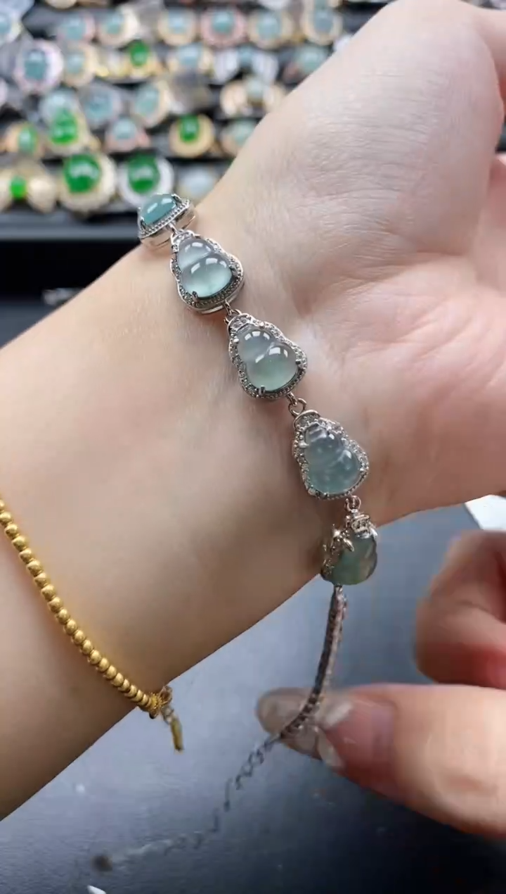 【闪购商品】翡翠戒指银S925镶嵌51511