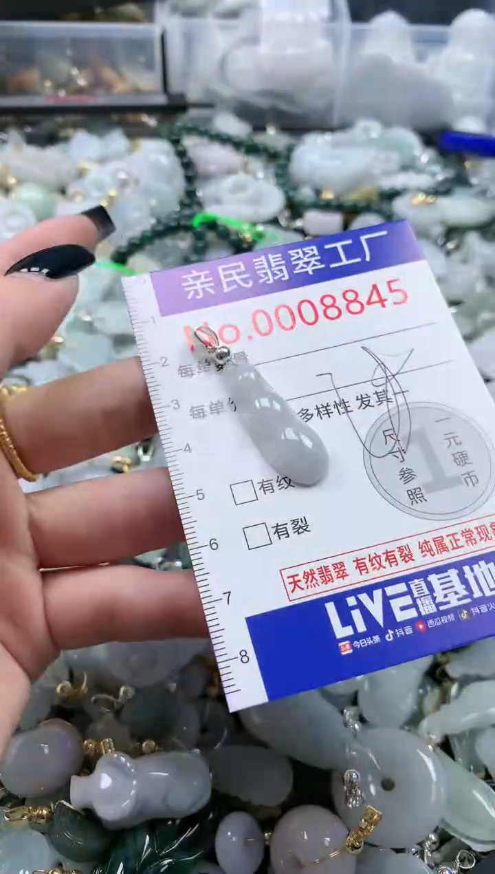 翡翠未镶嵌吊坠(不含链)8845