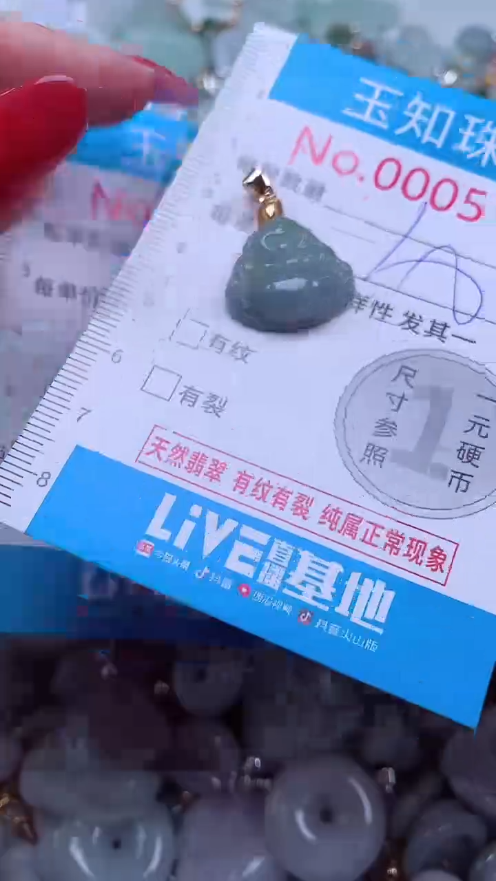 吊坠(不含链)未镶嵌翡翠5198