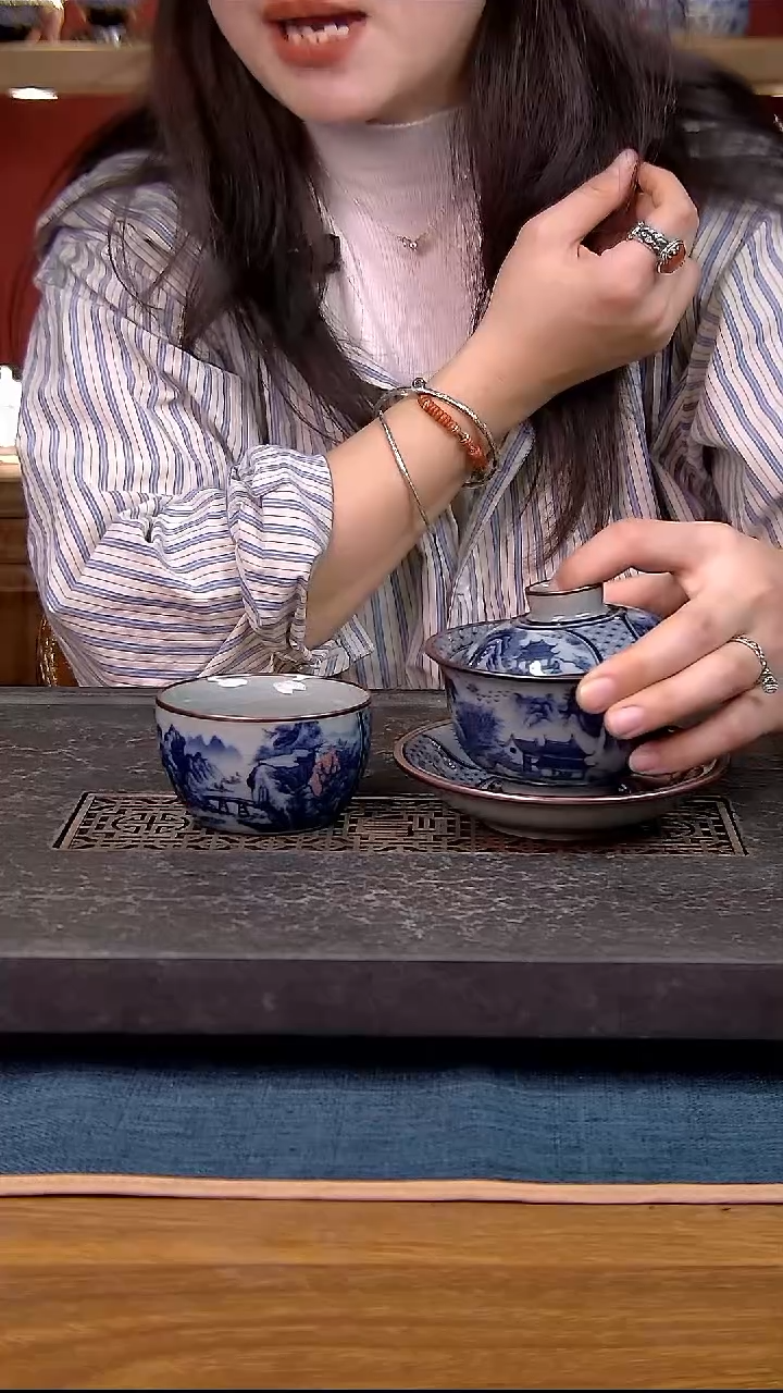 简装家用款2件套 老陶泥开片纹陶瓷茶具