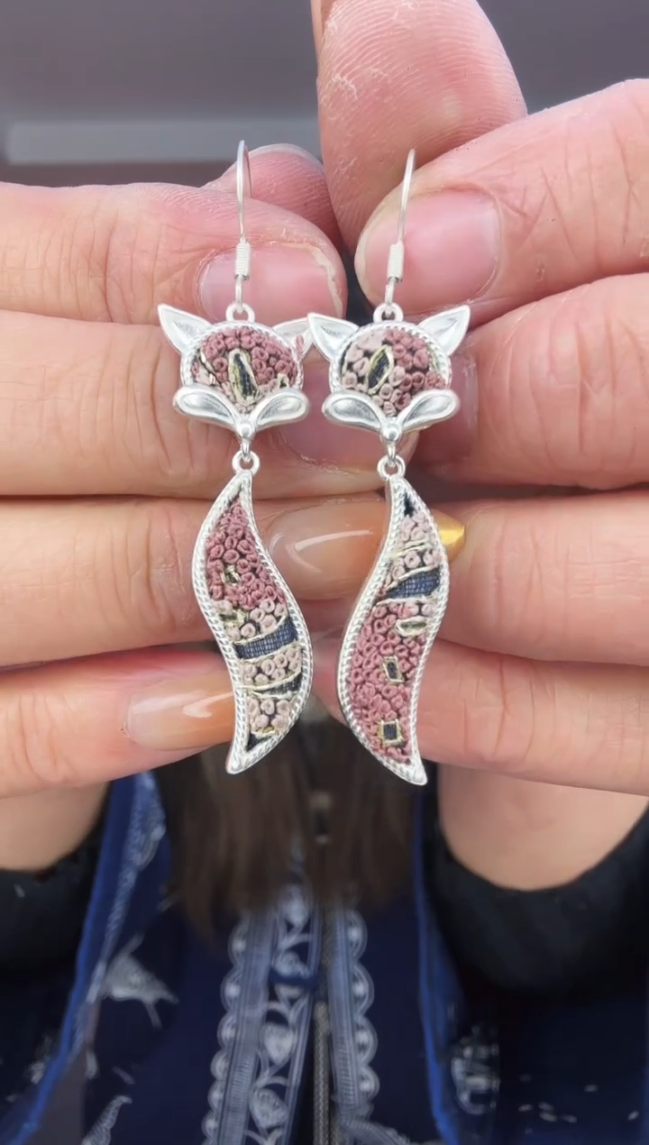 【闪购商品】织绣非遗手工刺绣葫芦耳环