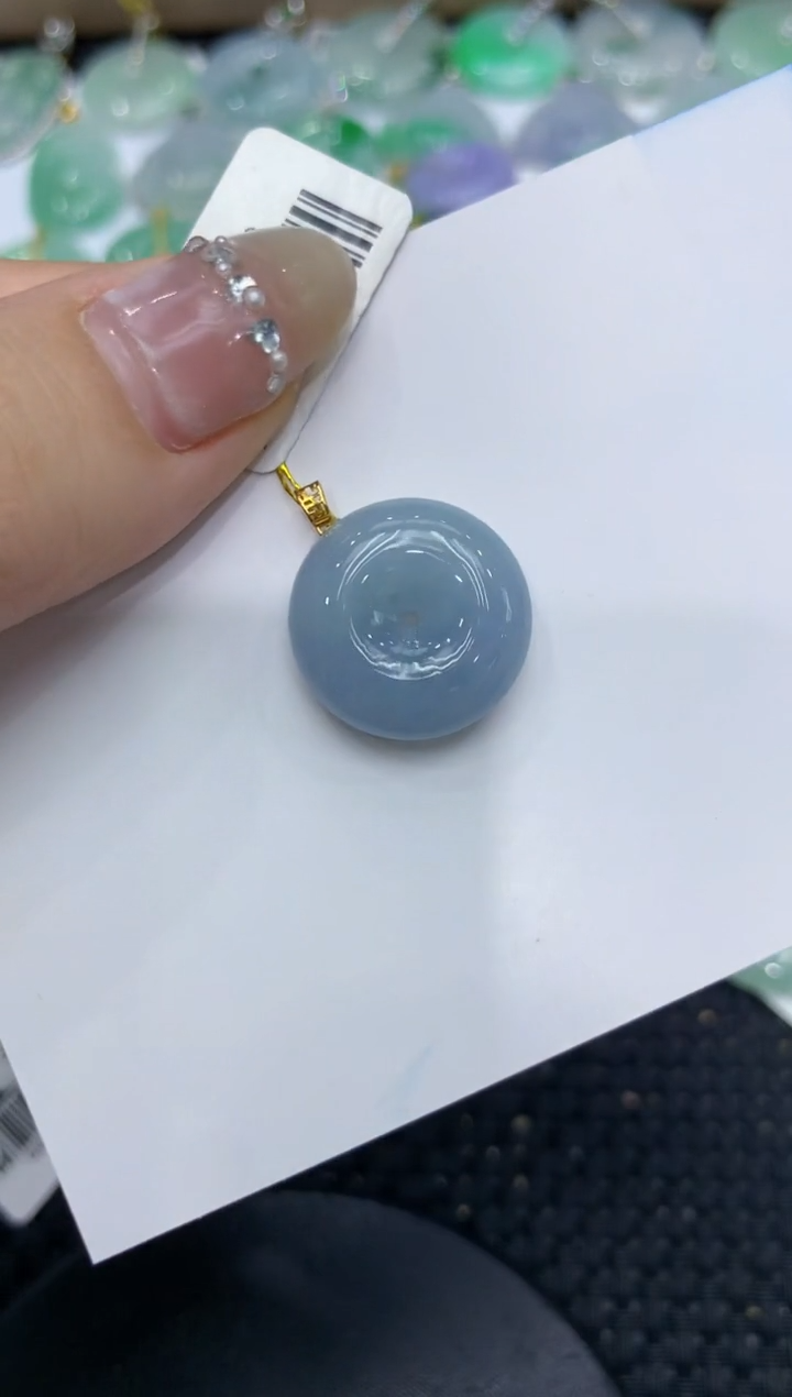 【闪购商品】翡翠颈饰18K金镶嵌222222222