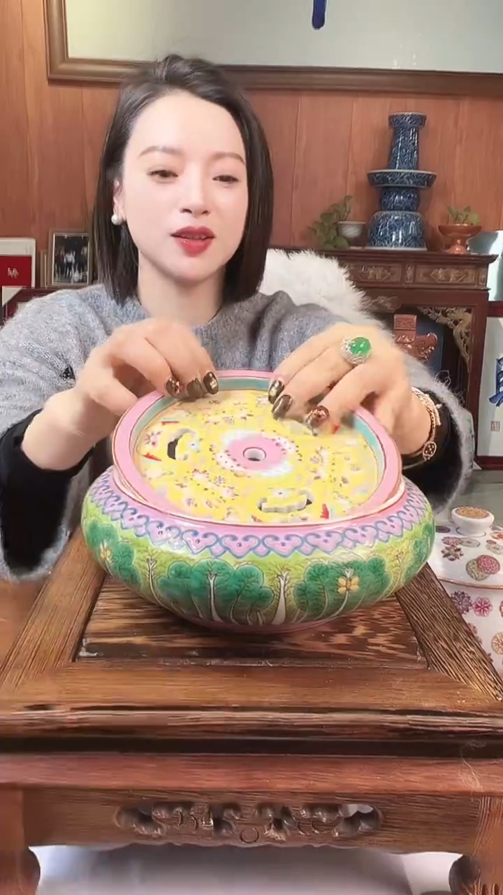 摆件陶景德镇陶瓷青花摆件29