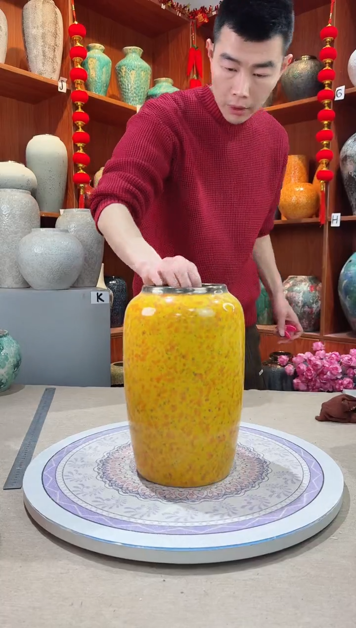 【闪购商品】瓶瑕疵陶瓷花瓶 无花 a714