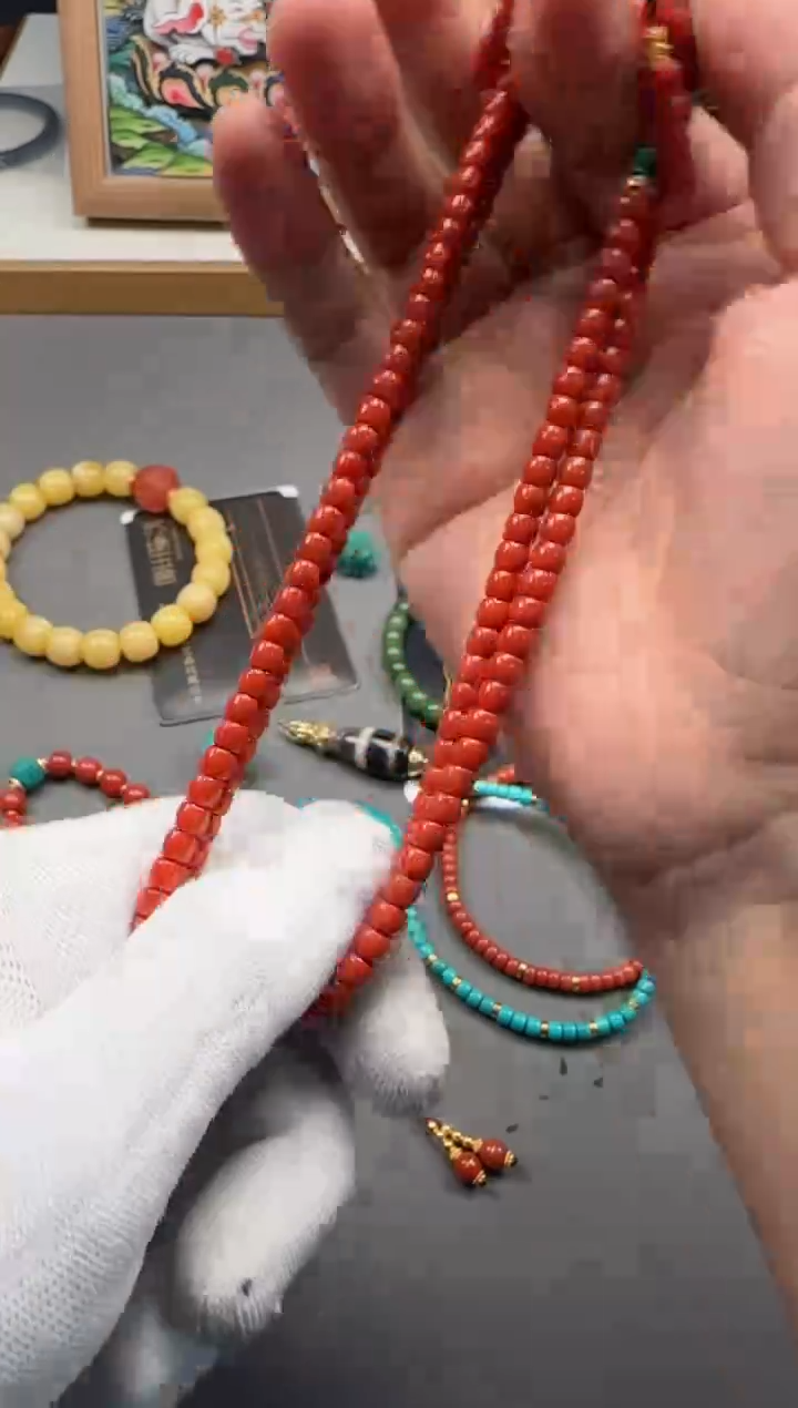 【闪购商品】南红玛瑙18K金镶嵌手串手串手串手串