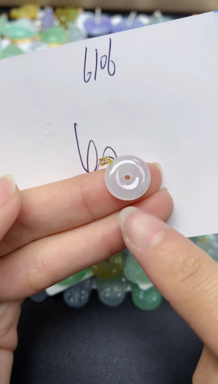 【闪购商品】翡翠颈饰18K金镶嵌 天然翡翠A货