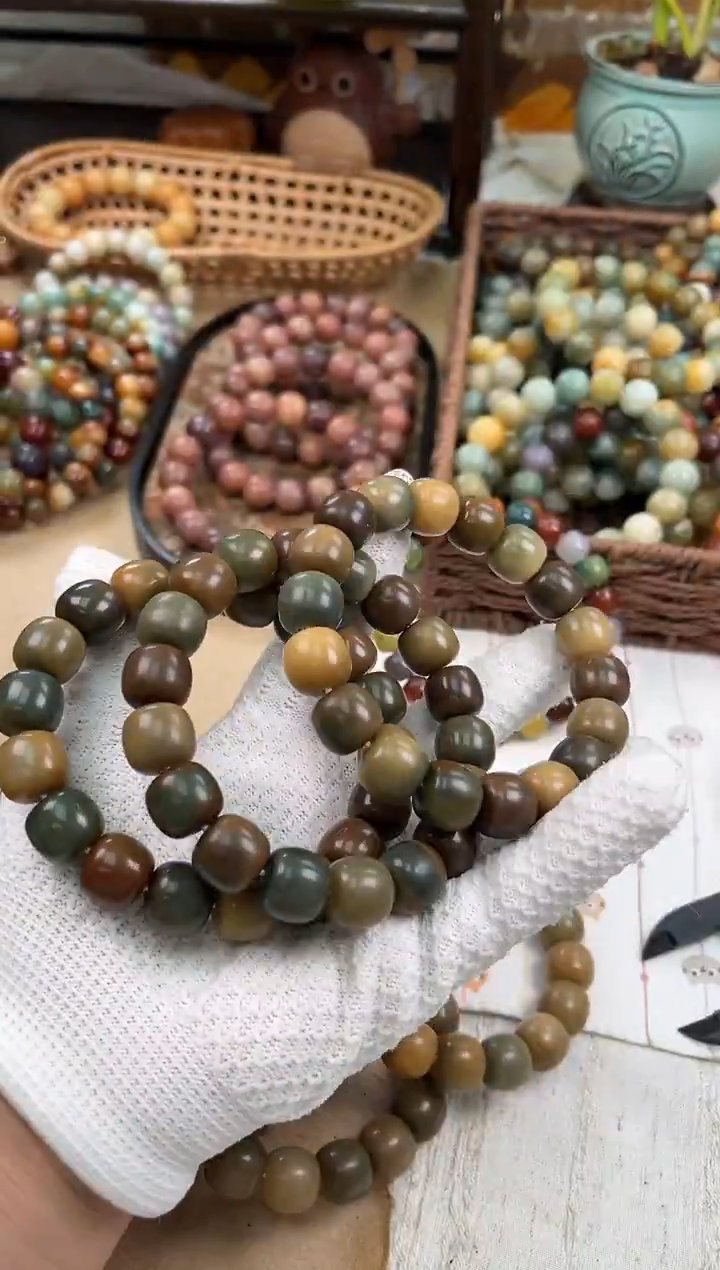 手串菩提根/象牙果a836卡15 干磨猪油膏瑕疵