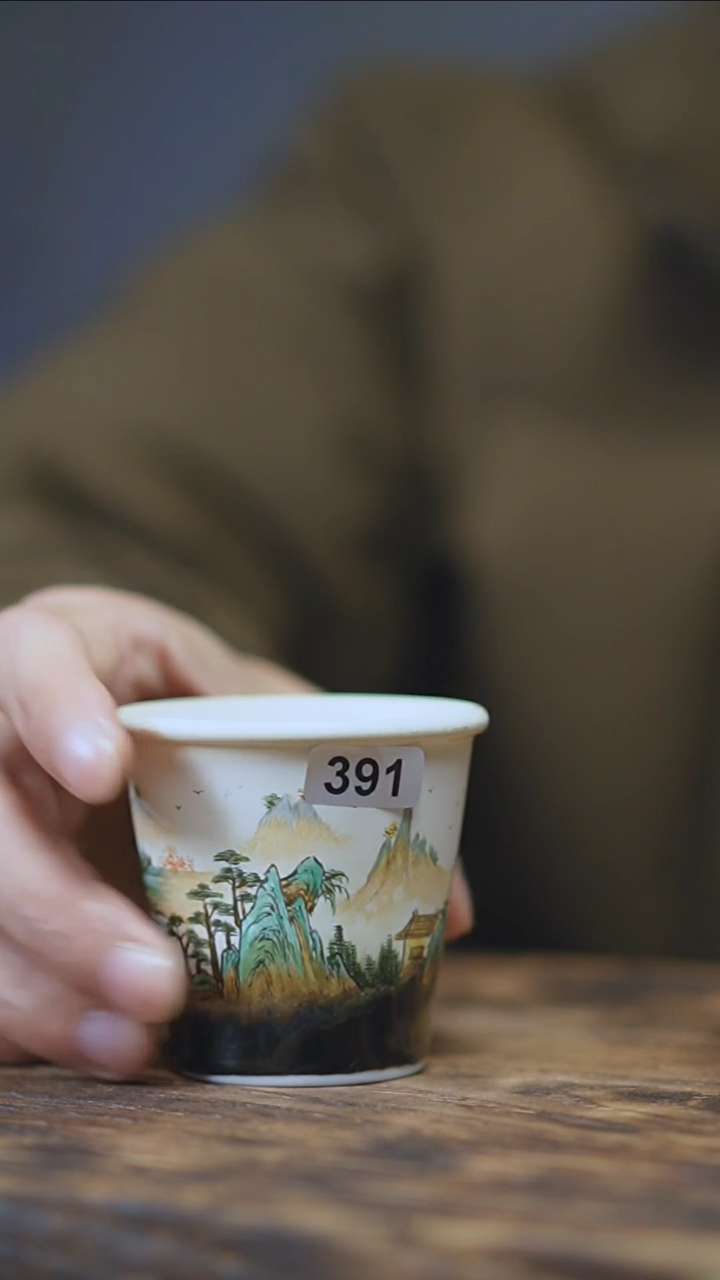 【闪购商品】391景德镇手绘山水单杯