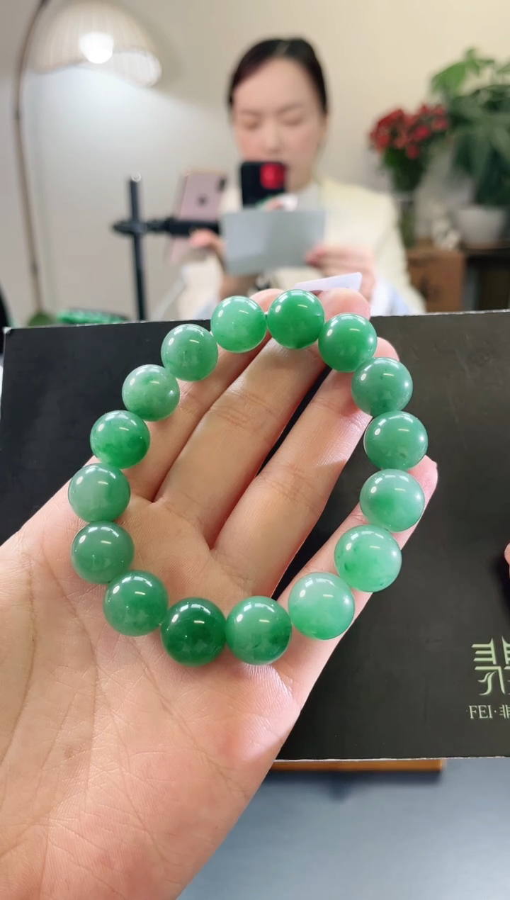 未镶嵌手串石英质玉12+mm手串