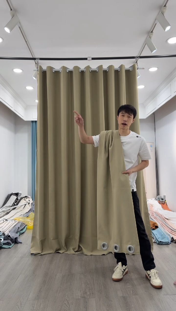 涤纶麦子 成品窗帘