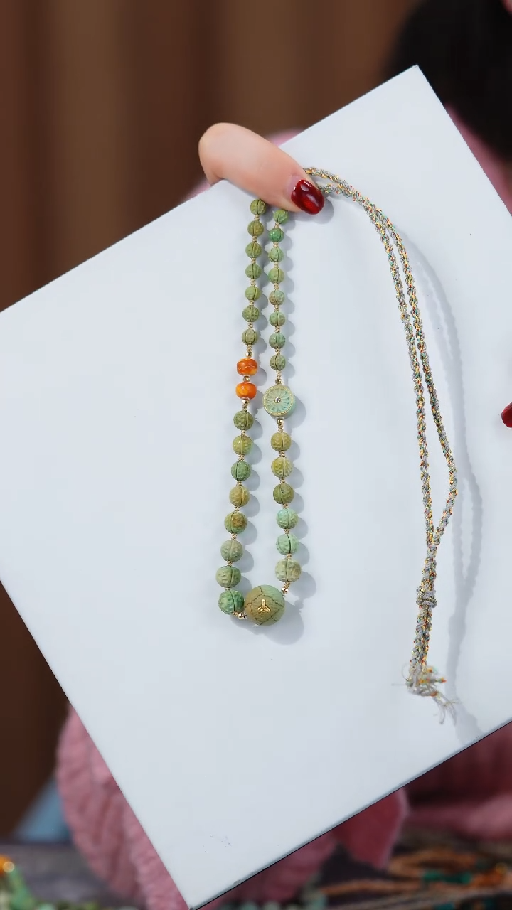 【闪购商品】绿松石项链18K金镶嵌1