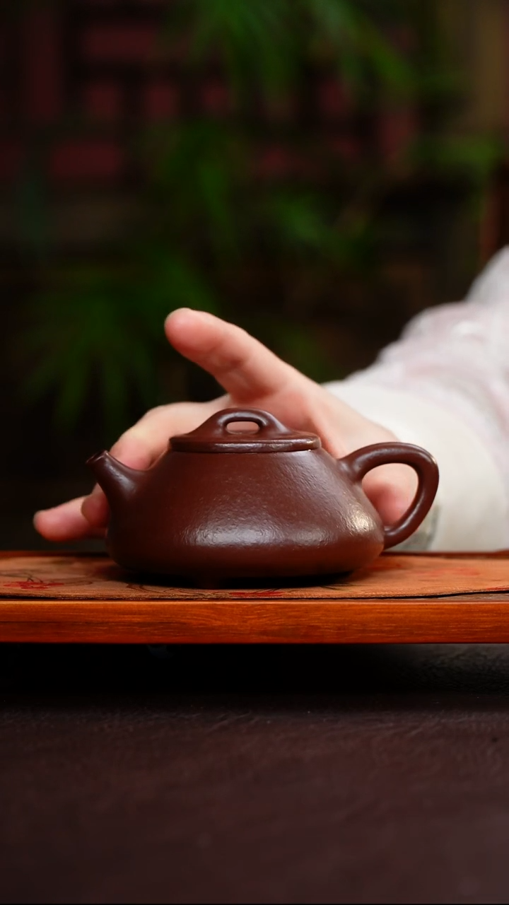 茶壶紫砂可**长心舟石瓢 