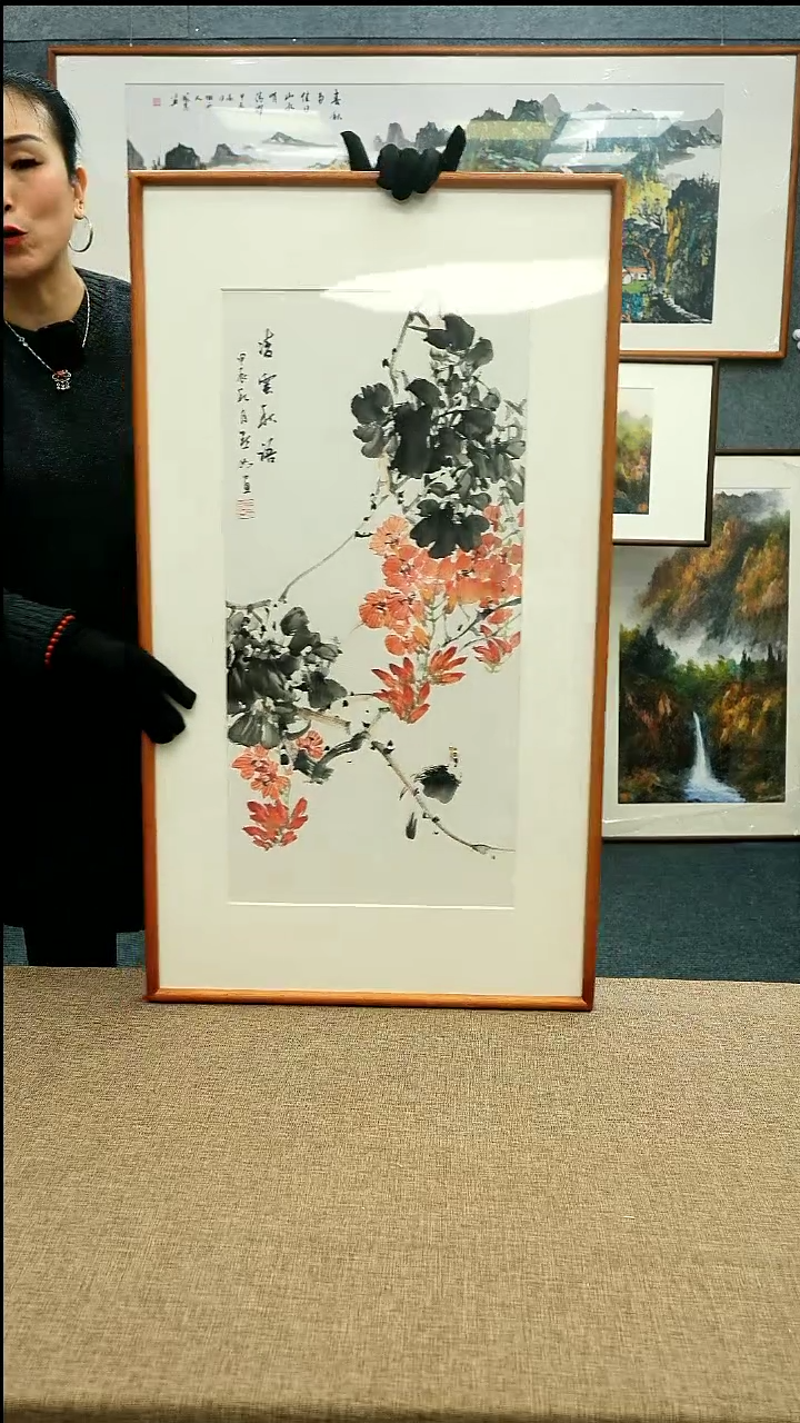 【闪购商品】国画52*92陈默如老师花鸟