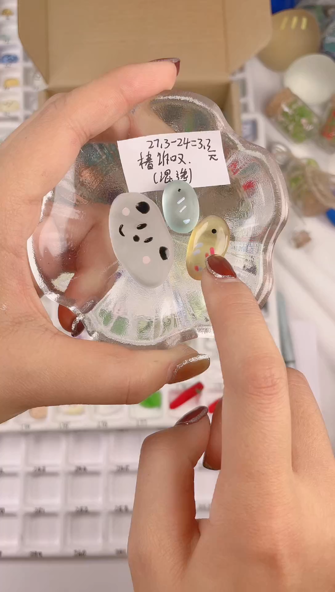 玻璃非金属椿*叹宠物石头