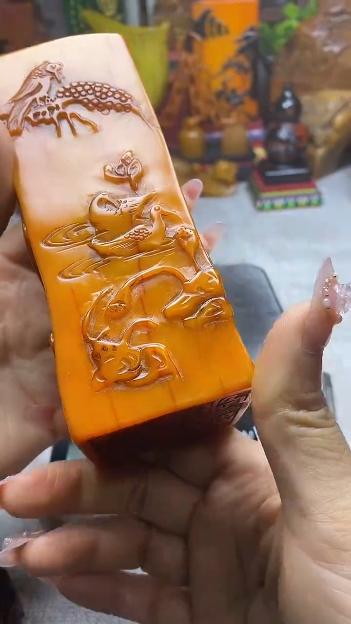 寿山石印石纯天然石料